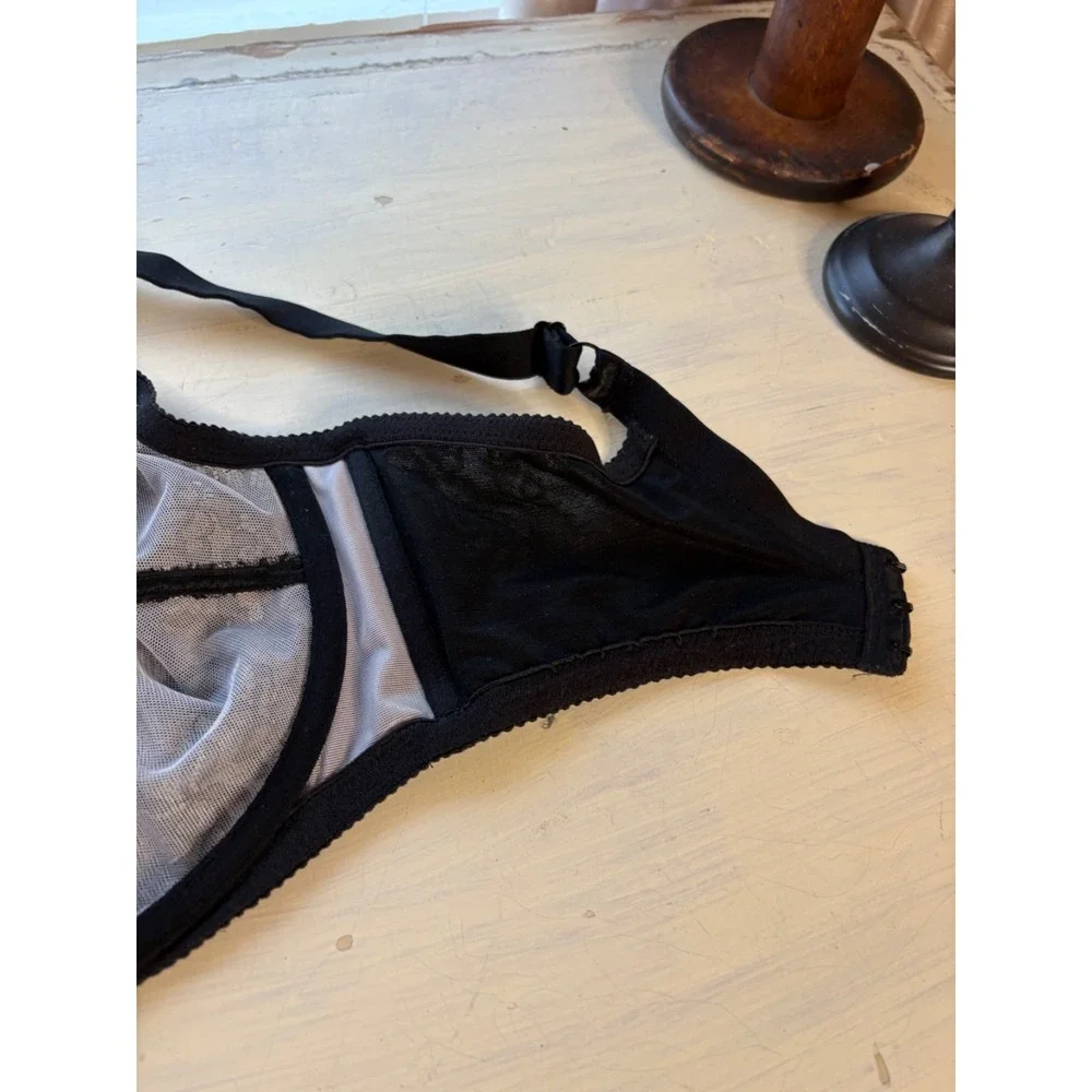 Wacoal 40H Black‎ Lace Underwire Bra Style 855186 Full Figure Unlined - Picture 6 of 6